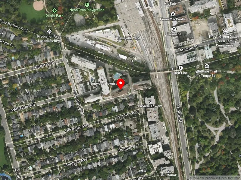 RentSafeTO apartment evaluation satellite view of 19 LASCELLES BLVD in Toronto-St. Paul's, Toronto