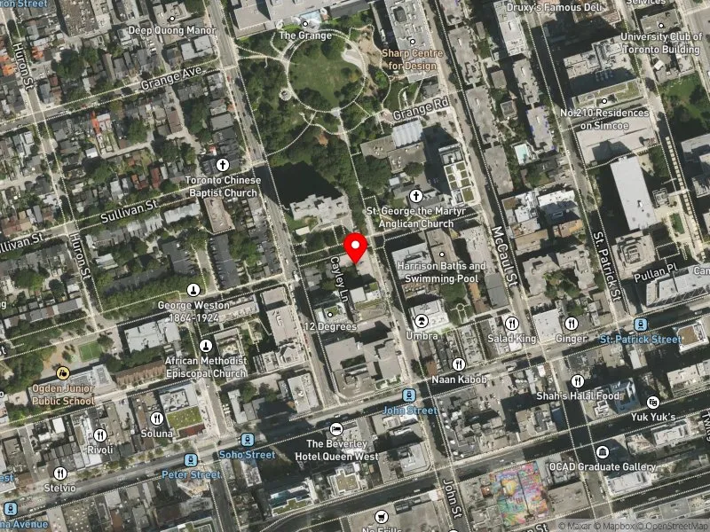 RentSafeTO apartment evaluation satellite view of 190 JOHN ST in Spadina-Fort York, Toronto