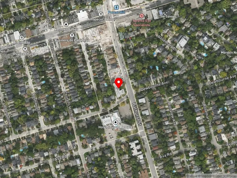 RentSafeTO apartment evaluation satellite view of 1996 BATHURST ST in Toronto-St. Paul's, Toronto