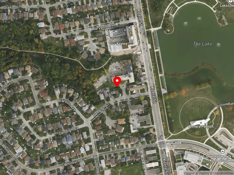 RentSafeTO apartment evaluation satellite view of 2 DORADO CRT in York Centre, Toronto