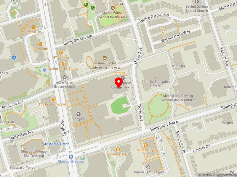 RentSafeTO apartment evaluation map view of 2 FOREST LANEWAY in Willowdale, Toronto