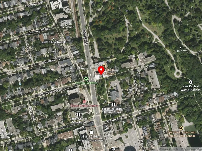 RentSafeTO apartment evaluation satellite view of 2 GLEN ELM AVE in Toronto-St. Paul's, Toronto