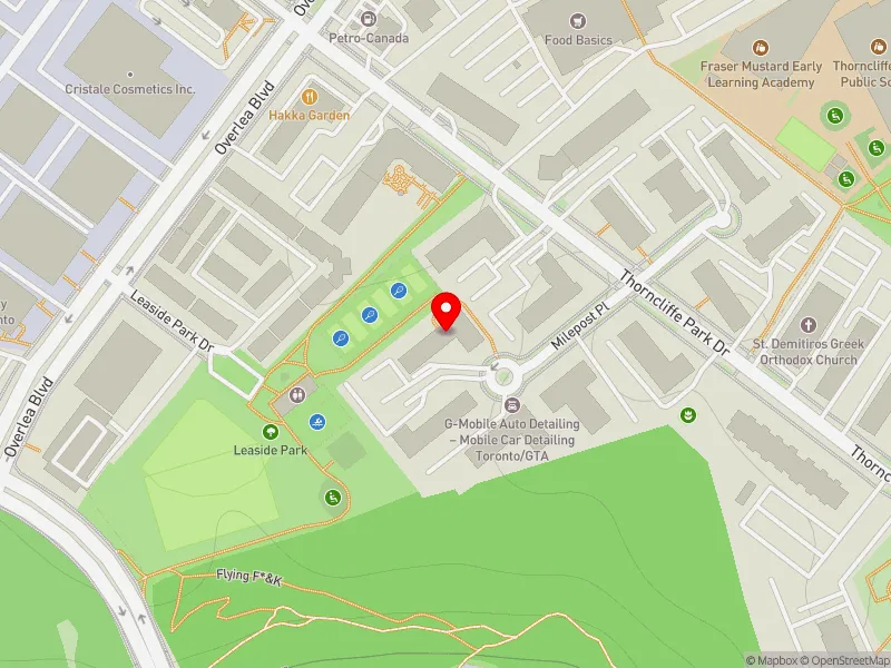 RentSafeTO apartment evaluation map view of 2 MILEPOST PL in Don Valley West, Toronto