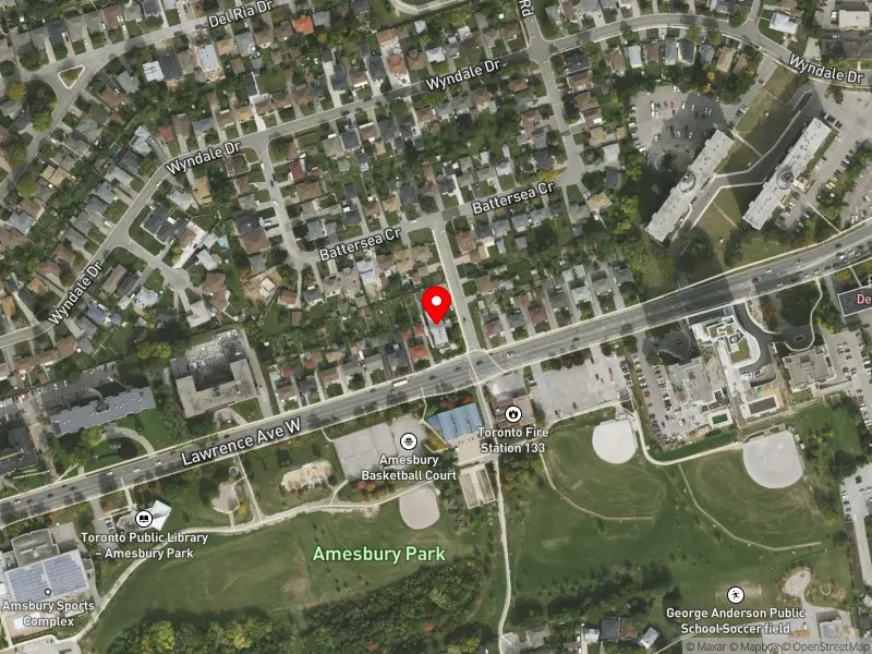 RentSafeTO apartment evaluation satellite view of 2 PIMLICO RD in York South-Weston, Toronto