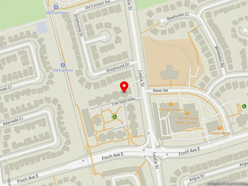 RentSafeTO apartment evaluation map view of 2 TREE SPARROWAY in Don Valley North, Toronto