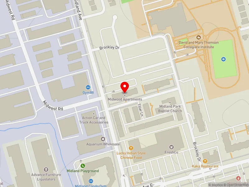 RentSafeTO apartment evaluation map view of 2 TREEWOOD ST in Scarborough Centre, Toronto