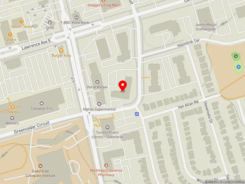 RentSafeTO apartment evaluation map view of 20 GREENCREST CRCT in Scarborough-Guildwood, Toronto