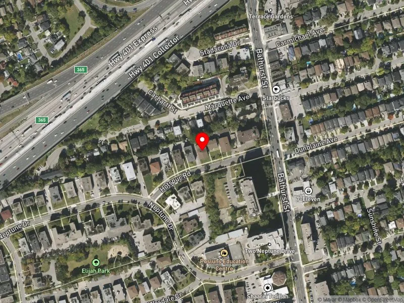 RentSafeTO apartment evaluation satellite view of 20 HOTSPUR RD in Eglinton-Lawrence, Toronto