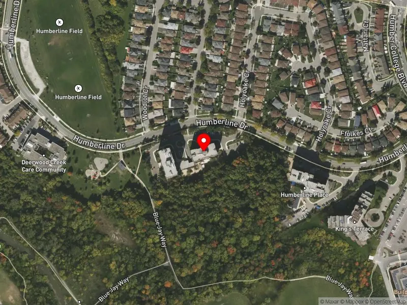 RentSafeTO apartment evaluation satellite view of 20 HUMBERLINE DR in Etobicoke North, Toronto