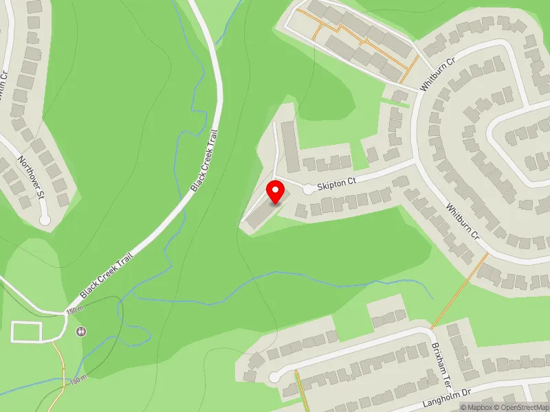 RentSafeTO apartment evaluation map view of 20 SKIPTON CRT in York Centre, Toronto