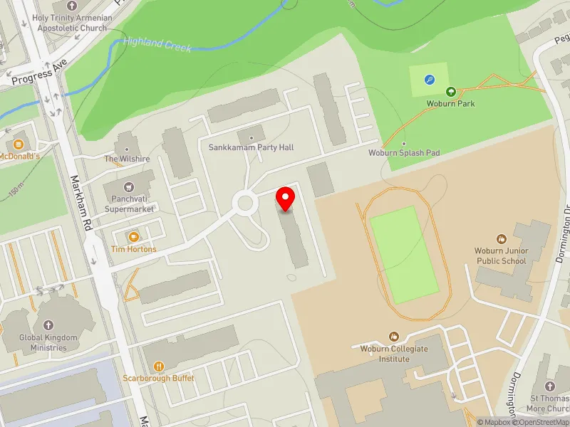 RentSafeTO apartment evaluation map view of 20 TUXEDO CRT in Scarborough-Guildwood, Toronto