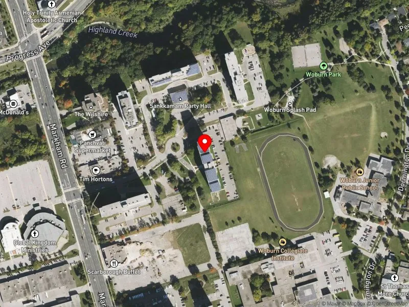 RentSafeTO apartment evaluation satellite view of 20 TUXEDO CRT in Scarborough-Guildwood, Toronto