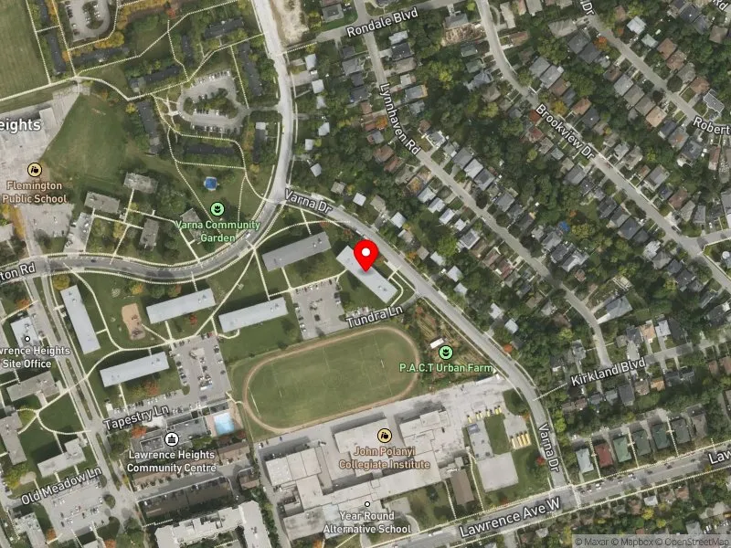 RentSafeTO apartment evaluation satellite view of 20 VARNA DR in Eglinton-Lawrence, Toronto