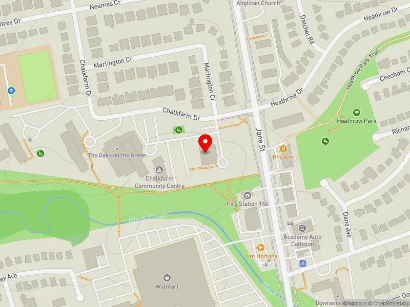 RentSafeTO apartment evaluation map view of 200 CHALKFARM DR in Humber River-Black Creek, Toronto
