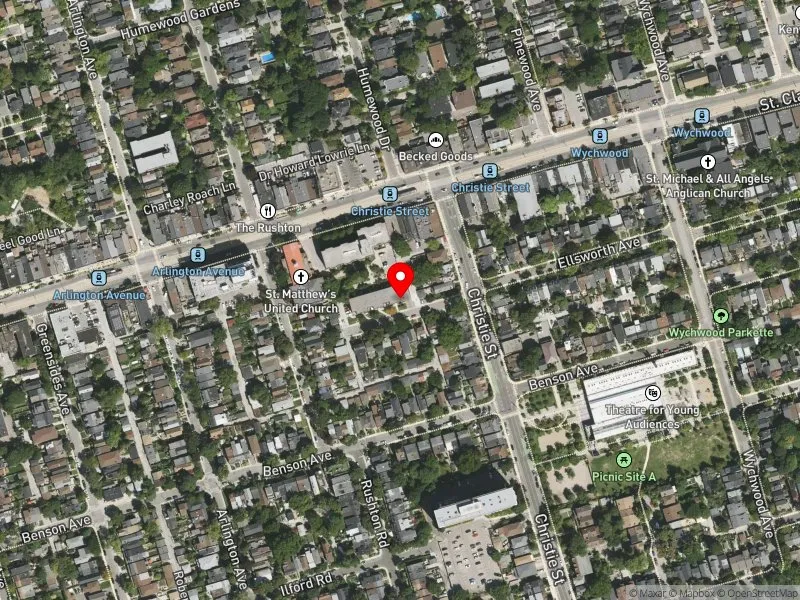 RentSafeTO apartment evaluation satellite view of 200 ELLSWORTH AVE in Toronto-St. Paul's, Toronto