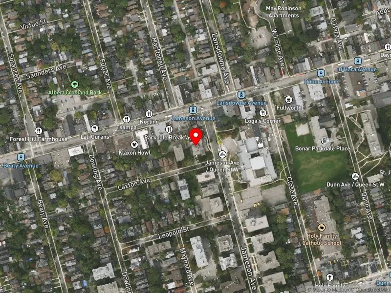 RentSafeTO apartment evaluation satellite view of 200 JAMESON AVE in Parkdale-High Park, Toronto