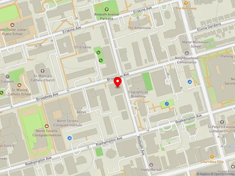 RentSafeTO apartment evaluation map view of 200 REDPATH AVE in Toronto-St. Paul's, Toronto