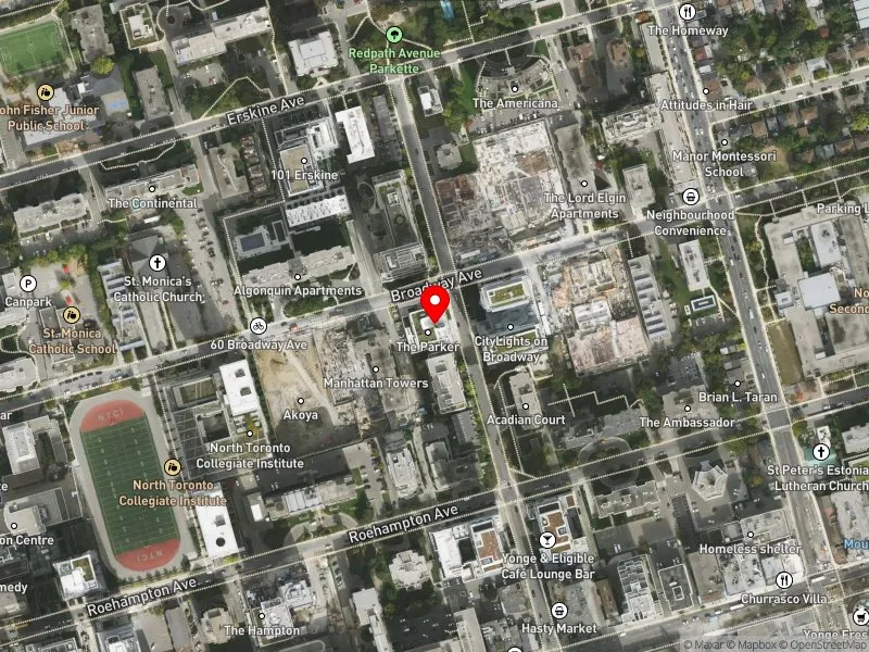 RentSafeTO apartment evaluation satellite view of 200 REDPATH AVE in Toronto-St. Paul's, Toronto