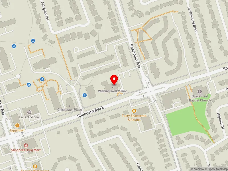 RentSafeTO apartment evaluation map view of 2008 PHARMACY AVE in Scarborough-Agincourt, Toronto