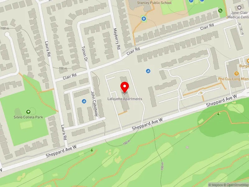 RentSafeTO apartment evaluation map view of 2020 SHEPPARD AVE W in Humber River-Black Creek, Toronto