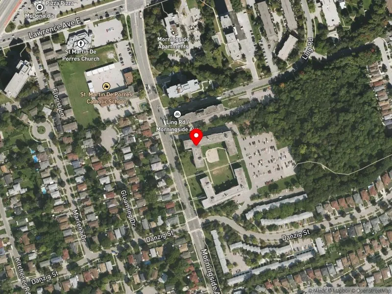 RentSafeTO apartment evaluation satellite view of 207 MORNINGSIDE AVE in Scarborough-Rouge Park, Toronto