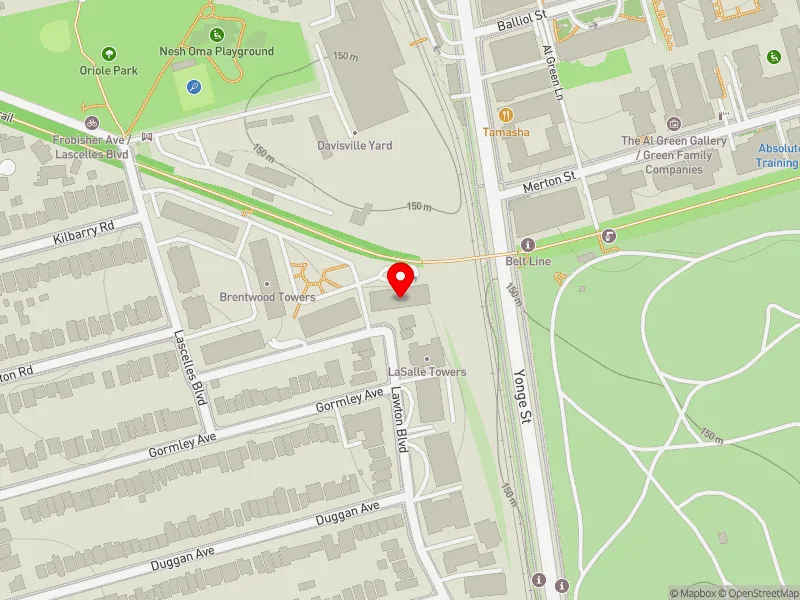 RentSafeTO apartment evaluation map view of 21 LASCELLES BLVD in Toronto-St. Paul's, Toronto