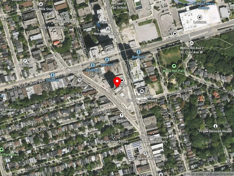 RentSafeTO apartment evaluation satellite view of 21 VAUGHAN RD in Toronto-St. Paul's, Toronto