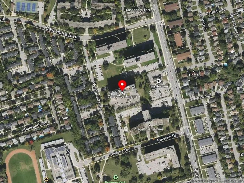 RentSafeTO apartment evaluation satellite view of 21 WELSFORD GDNS in Don Valley East, Toronto