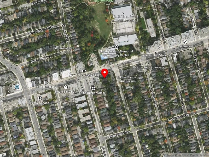 RentSafeTO apartment evaluation satellite view of 211 EGLINTON AVE W in Toronto-St. Paul's, Toronto