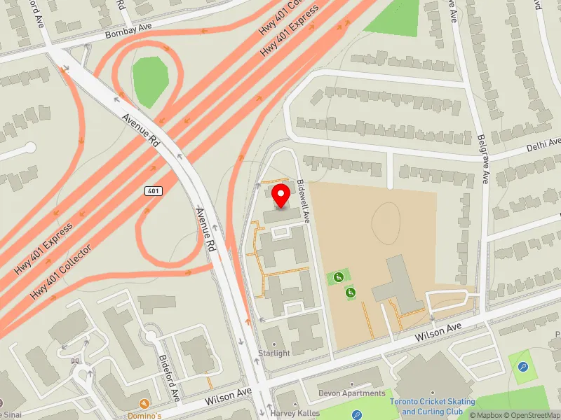 RentSafeTO apartment evaluation map view of 2181 AVENUE RD in Eglinton-Lawrence, Toronto