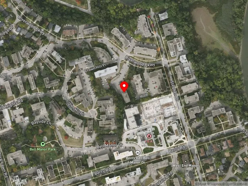 RentSafeTO apartment evaluation satellite view of 22 RIVERWOOD PKWY in Etobicoke-Lakeshore, Toronto