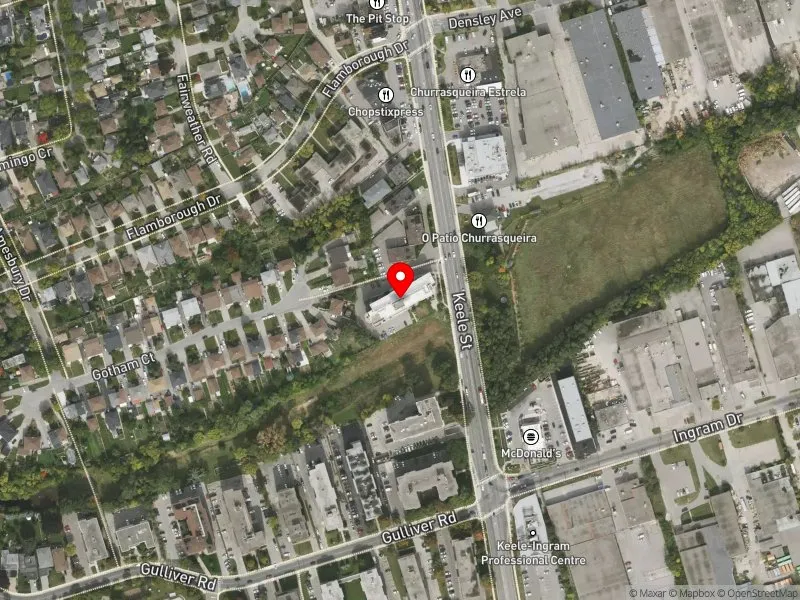 RentSafeTO apartment evaluation satellite view of 2214 KEELE ST in York South-Weston, Toronto