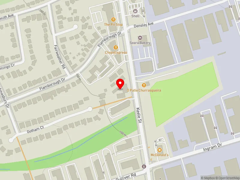 RentSafeTO apartment evaluation map view of 2246 KEELE ST in York South-Weston, Toronto