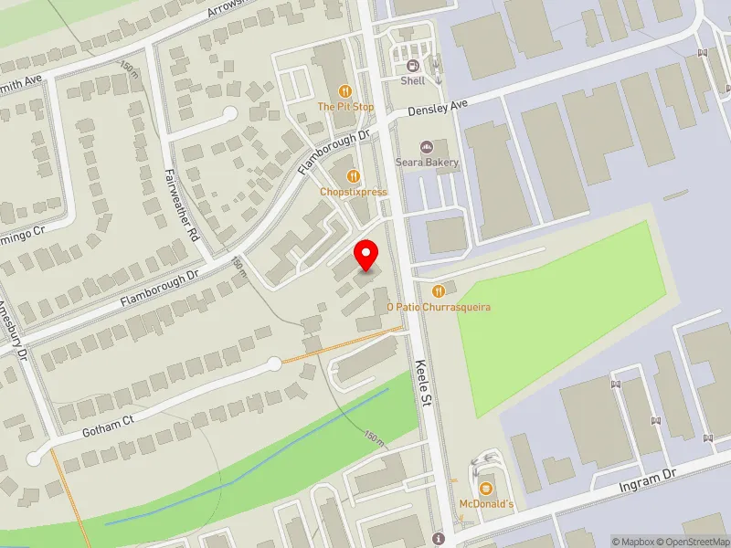 RentSafeTO apartment evaluation map view of 2248 KEELE ST in York South-Weston, Toronto