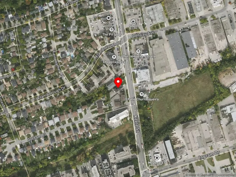 RentSafeTO apartment evaluation satellite view of 2248 KEELE ST in York South-Weston, Toronto