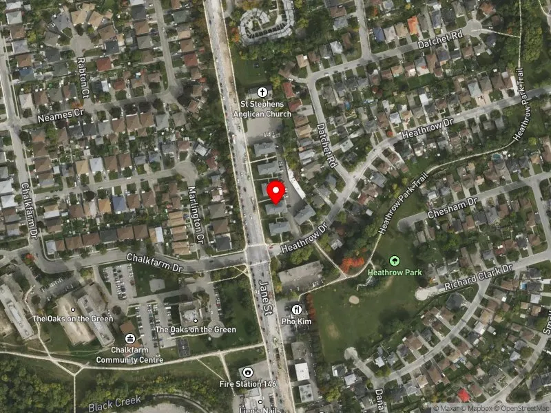 RentSafeTO apartment evaluation satellite view of 2251 JANE ST in York Centre, Toronto
