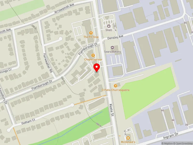 RentSafeTO apartment evaluation map view of 2252 KEELE ST in York South-Weston, Toronto