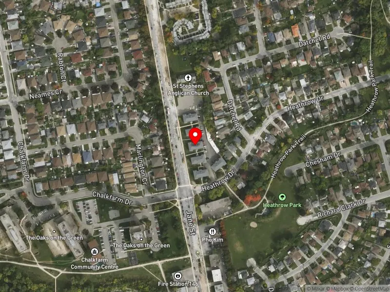 RentSafeTO apartment evaluation satellite view of 2253 JANE ST in York Centre, Toronto