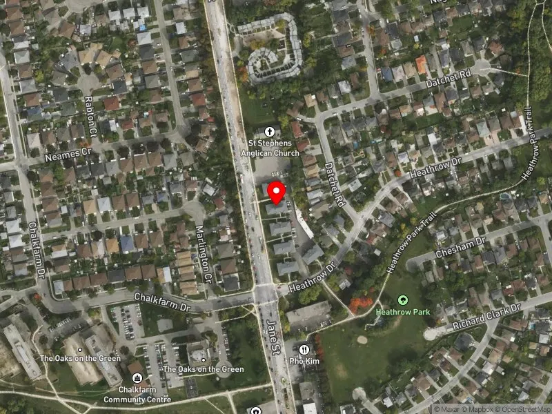 RentSafeTO apartment evaluation satellite view of 2255 JANE ST in York Centre, Toronto