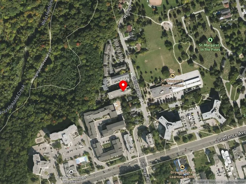 RentSafeTO apartment evaluation satellite view of 228 GALLOWAY RD in Scarborough-Guildwood, Toronto