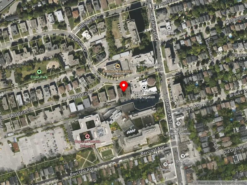 RentSafeTO apartment evaluation satellite view of 23 NEPTUNE DR in Eglinton-Lawrence, Toronto