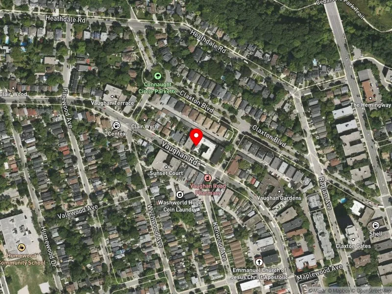 RentSafeTO apartment evaluation satellite view of 231 VAUGHAN RD in Toronto-St. Paul's, Toronto