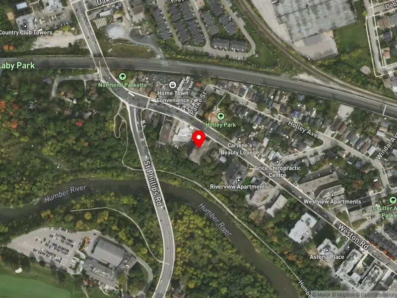 RentSafeTO apartment evaluation satellite view of 2336 WESTON RD in York South-Weston, Toronto