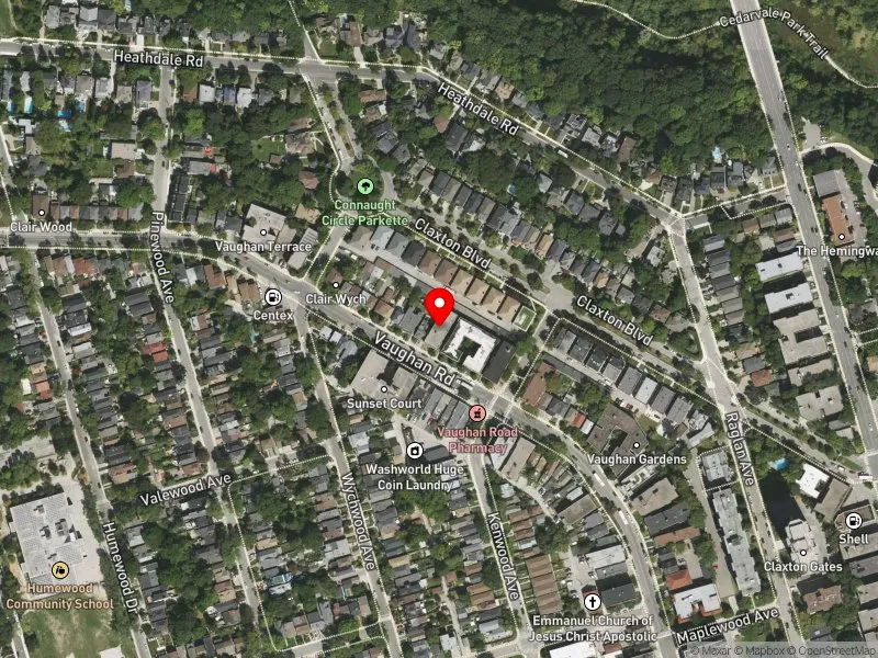 RentSafeTO apartment evaluation satellite view of 235 VAUGHAN RD in Toronto-St. Paul's, Toronto