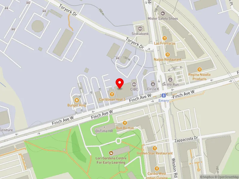 RentSafeTO apartment evaluation map view of 2350 FINCH AVE W in Humber River-Black Creek, Toronto