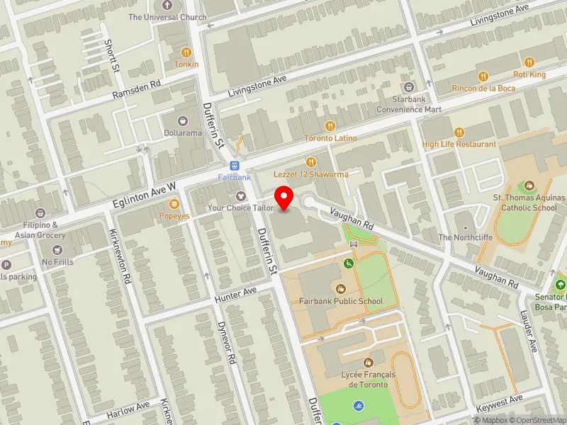 RentSafeTO apartment evaluation map view of 2353 DUFFERIN ST in Toronto-St. Paul's, Toronto