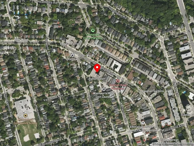 RentSafeTO apartment evaluation satellite view of 236 VAUGHAN RD in Toronto-St. Paul's, Toronto