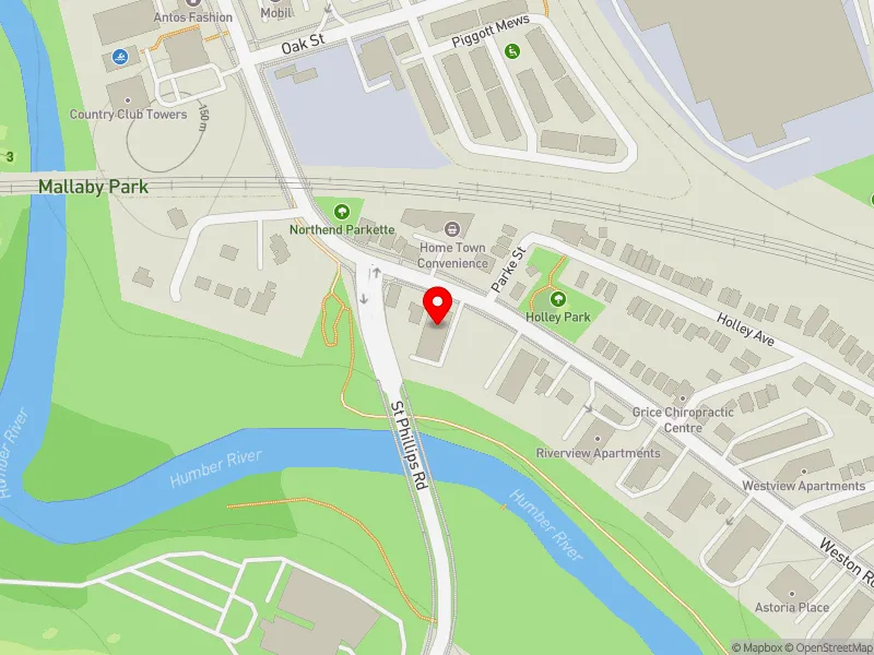 RentSafeTO apartment evaluation map view of 2360 WESTON RD in York South-Weston, Toronto