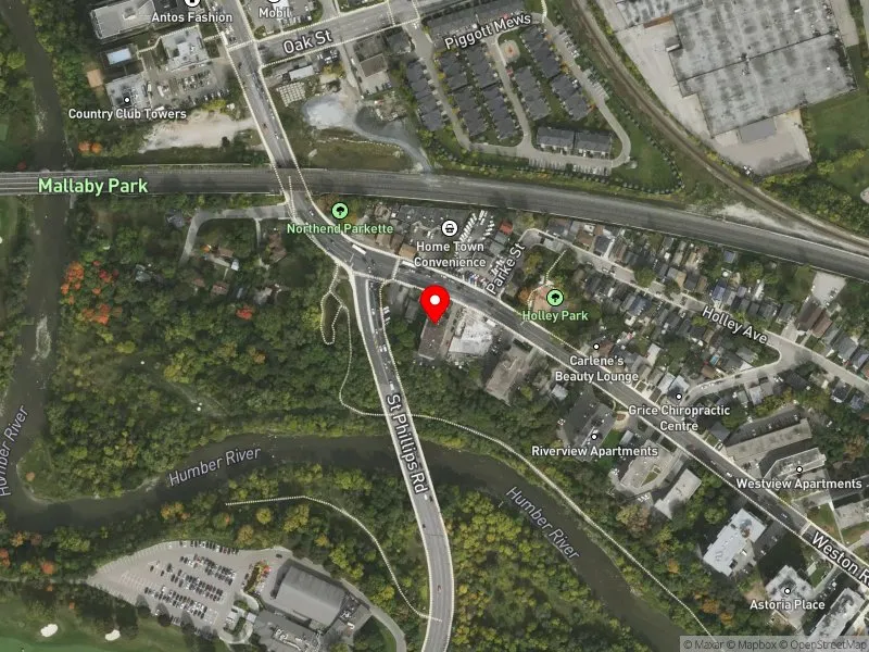 RentSafeTO apartment evaluation satellite view of 2360 WESTON RD in York South-Weston, Toronto