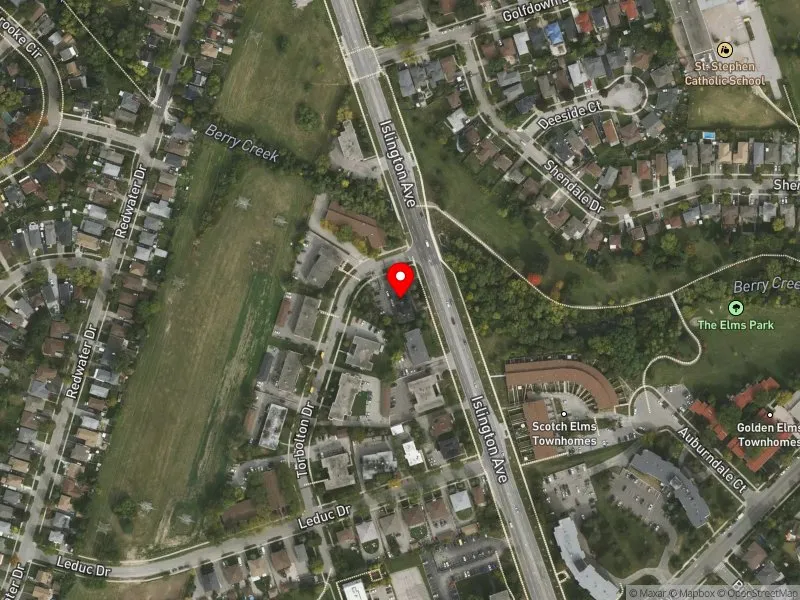 RentSafeTO apartment evaluation satellite view of 2366 ISLINGTON AVE in Etobicoke North, Toronto